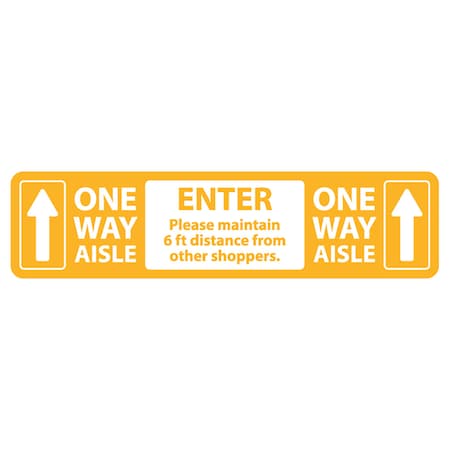 One Way Entrance, Yellow, 15
